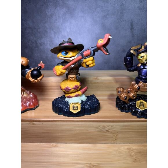 Skylanders Swap Force Magnetic Swappers Lot Of 3 - Rattle Snake, Spy Rise, Blast - Picture 3 of 4